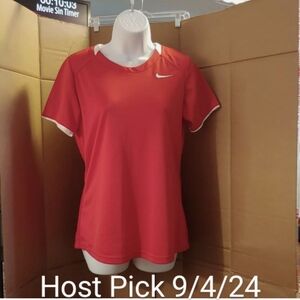 HP Women's Nike Red Mesh Back Shirt, M